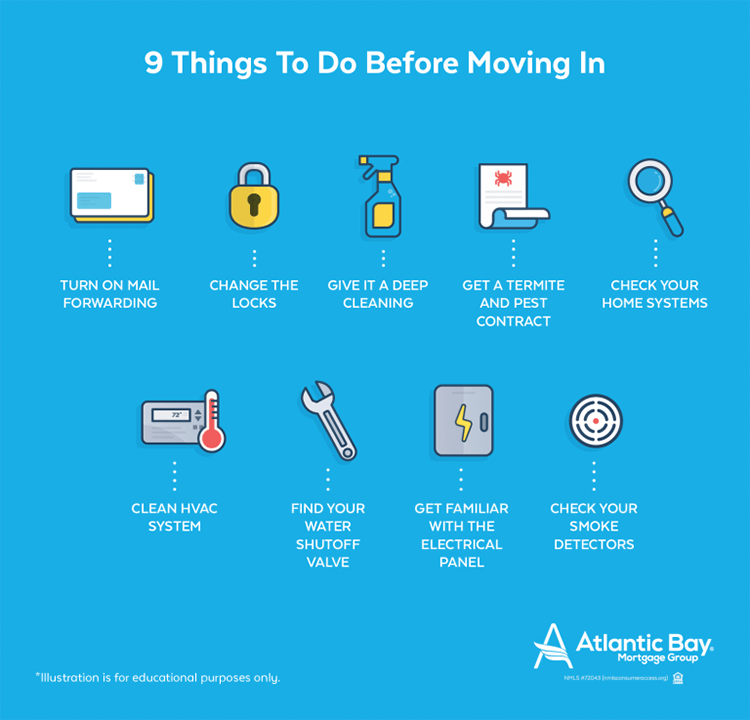 9 Things to do Before Moving in