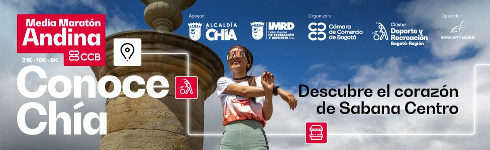 Banner de la Media Maratón Andina edición Chía