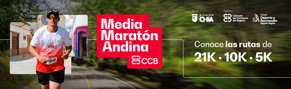 Banner de la media maratón andina, edición  2026 