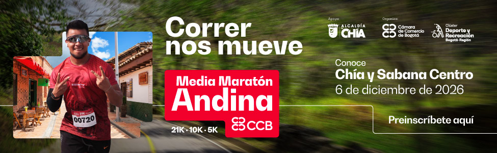 Banner de la Media Maratón Andina, presincripción para la edición 2026
