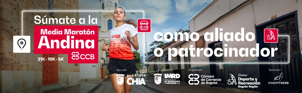 Banner de la Media Maratón Andina edición 2026 - Chia