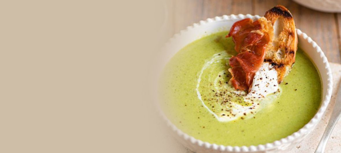 ADP  AU Green pea soup with crispy prosciutto banner