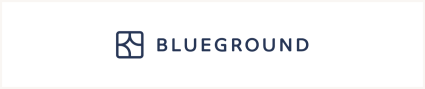 An image of the Blueground logo, an Airbnb alternative.