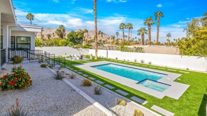 Palm Springs backyard with pool