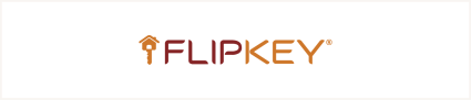 An image shares the logo of FlipKey, one of the best vacation rental sites. 