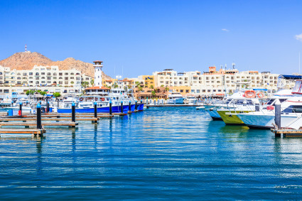 Marina with many boats and docks