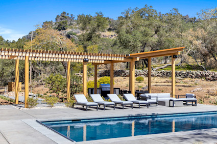 Silverado on Silverado Trail offers resort-style outdoor living with a pool, spa and pergola, perfect for relaxing between tastings.