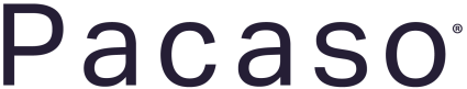 Pacaso text logo, dark text