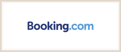 A logo of Booking.com, one of the many Plum Guide alternatives.