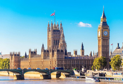 An image shows Westminster Abbey, located in one of the most posh areas in London.