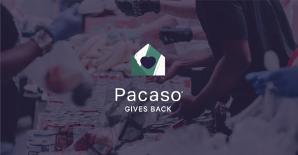 Header image with icon for Pacaso Gives Back program