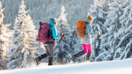Going on a snowshoe hike is one of the best things to do in Telluride in the winter.