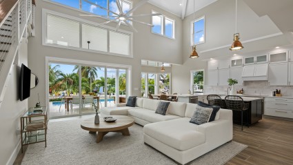 Living room in the Florida Keys