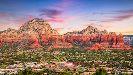 View of mountains in Sedona