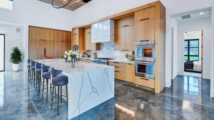 Large open kitchen in Napa valley