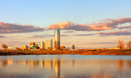 A photo of Oklahoma City, Oklahoma, one of the best places for fall vacations.