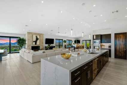 Luxury kitchen with views of Arizona desert