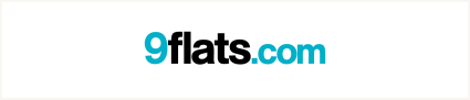 An image shares the logo of 9flats, one of the best vacation rental sites. 