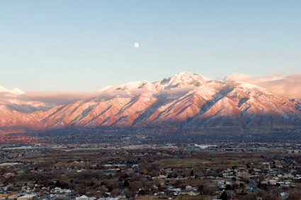 Image of the Wasatch Mountains, Utah. 
