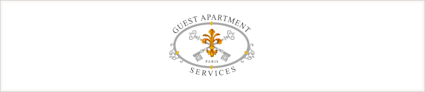 The Guest Apartment Services logo. 