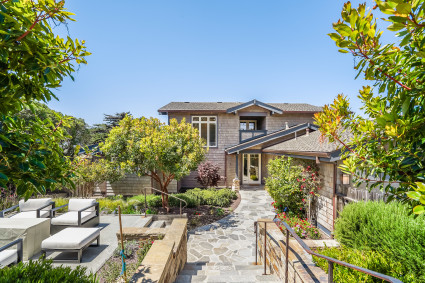 Large backyard in Pebble Beach