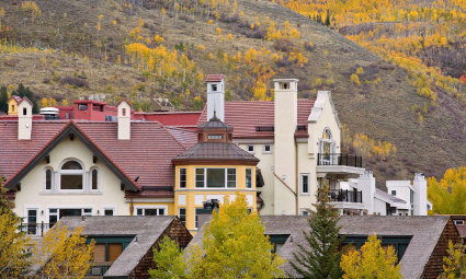 Homes in the Lionshead Village, one of the best places to enjoy the things to do in Vail in summer.