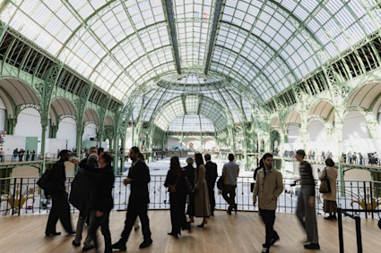 Image of people at art basel paris