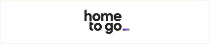 An image of the HomeToGo logo, an Airbnb alternative.