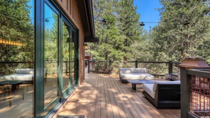 outdoor deck of an Incline Village second home