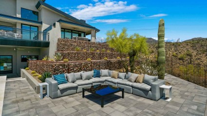 Desert garden at a Cave Creek second home