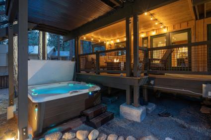 Hot tub in an Incline Village second home