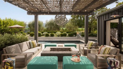 St. Helena second home with an outdoor entertaining space