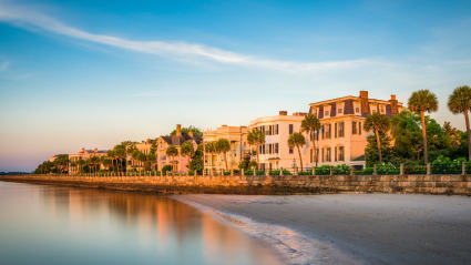 A photo of Charleston, South Carolina, one of the most romantic fall getaways.
