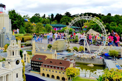 A stock image shows a ferris wheel built from Legos at Legoland Windsor.