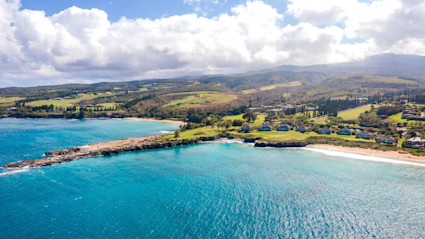Aerial of home in Hawaii