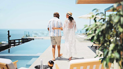 Image of a couple enjoying their luxury home.