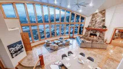 Park City home with lots of windows
