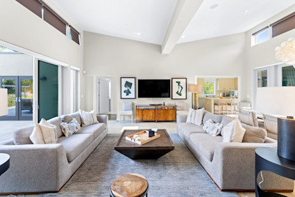 Tile, timber and vaulted volume at Hollow reflect Sonoma's Tuscan-inspired interiors, with indoor-outdoor flow ideal for wine country living.