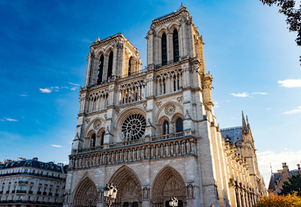 A stock photo shows the Notre Dame Cathedral.