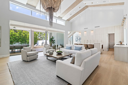 Seagate’s bright, open living space in Delray Beach showcases effortless coastal relaxation just steps from the sand and the bustling culture of Atlantic Avenue.