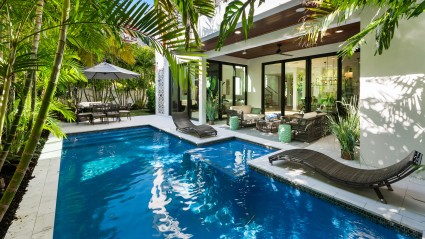 pool with lots of surrounding plants