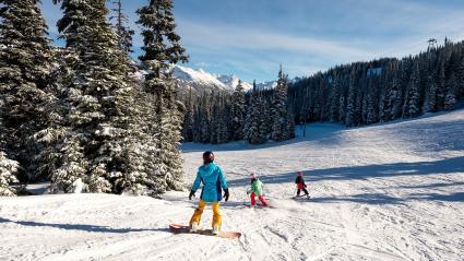 A photo of Soda Springs Mountain Resort, one of the best ski resorts in Tahoe.