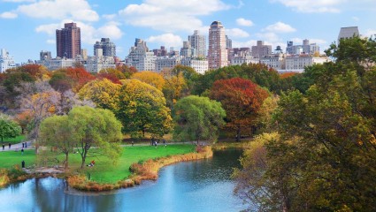 A photo of New York City, New York serves as inspiration for a momcation. 