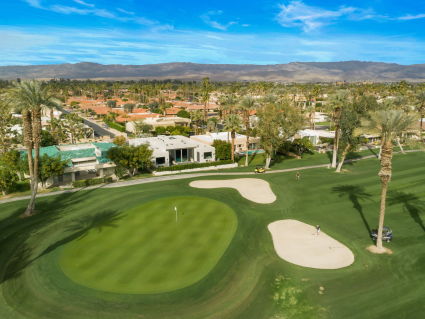 Aerial shot of golf course