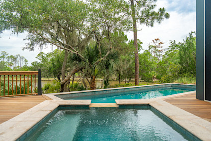Blue Heron on Kiawah Island offers a pool, hot tub and expansive deck, an ideal retreat after rounds on the island's championship courses.