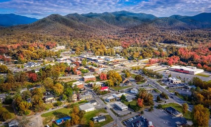 An autumn town serves as one of the best places to visit in North Carolina.