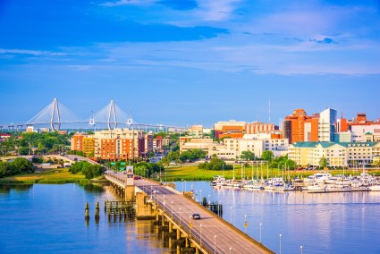 Skyline view of Charleston, South Carolina