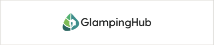 The logo of GlampingHub, one of the best Airbnb alternatives, is displayed. 