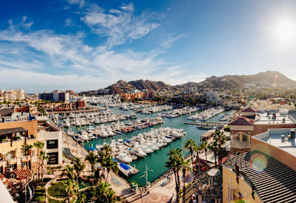 A stock photo of ME+ Cabo hotel in Cabo San Lucas. 