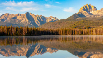 A photo of Sun Valley, Idaho, one of the most romantic fall getaways.